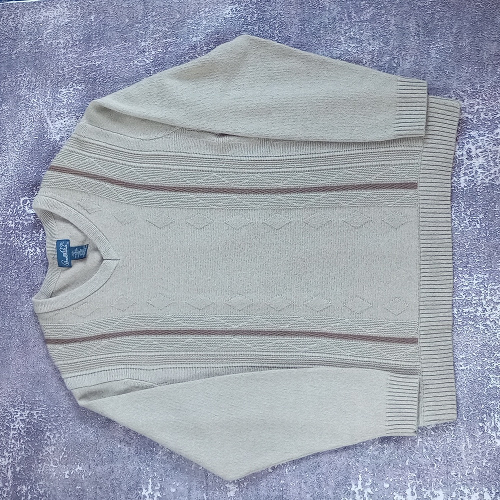 Vintage 90s Arnold Palmer Vneck Wool Sweater